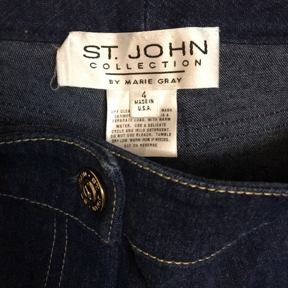 St John Marie Gray Flared Jeans Size 4 - Picture 4 of 4